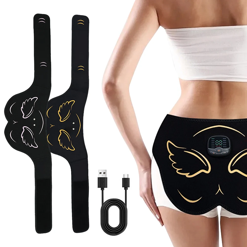 EMS Hips Trainer Stimolatore muscolare di testa Ricarica USB Glutei indossabili Toner 10 modalità 30 livelli con telecomando per le donne