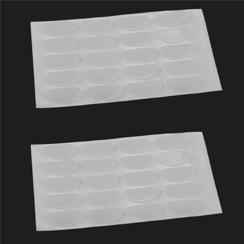180 Pairs Eyeglasses Nose Pads Glasses Adhesive Silicone Anti-Slip Nosepads (Transparent, 1.5Mm)-[Qahk]