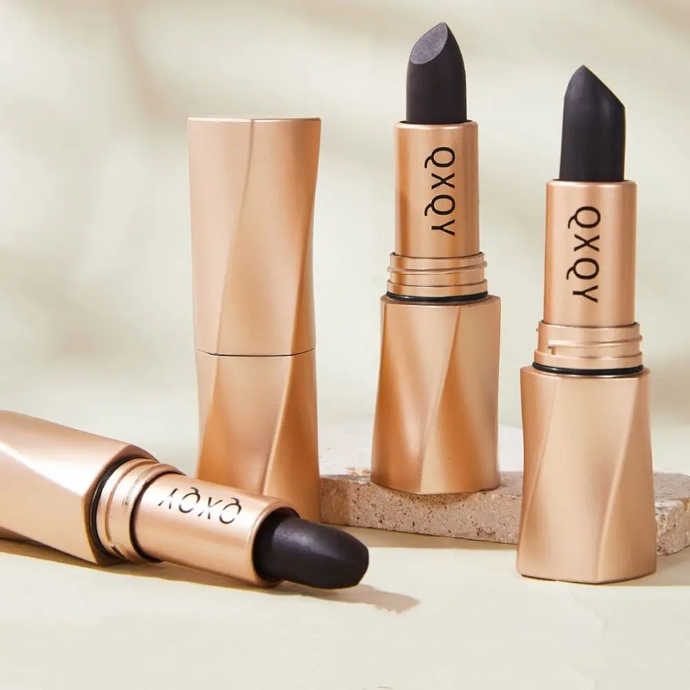 Batom hidratante fosco à prova d'água, bálsamo labial sólido, coloração multicolorida, cuidados com os lábios, maquiagem