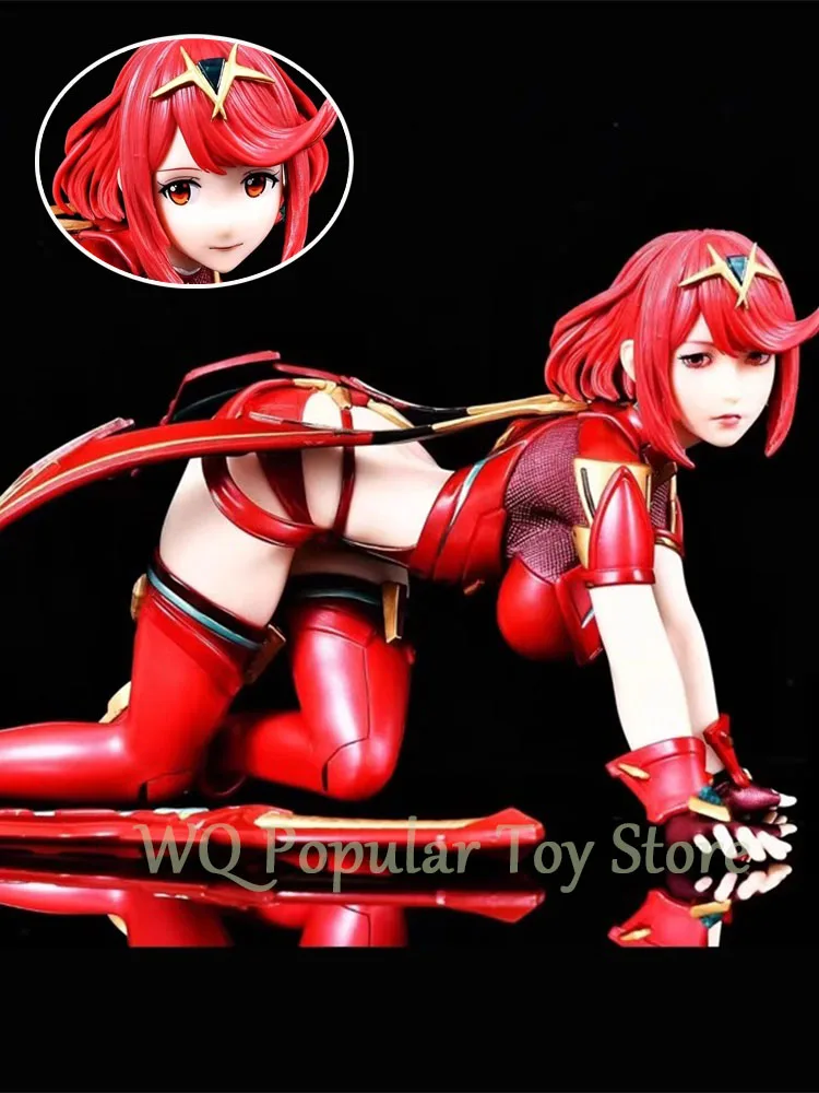 15cm Xenoblade Chronicles Anime Figure Sexy Girl  Figures 2 Heads  PVC Statue Collectible Model Desk Decor Birthday Gifts Toys