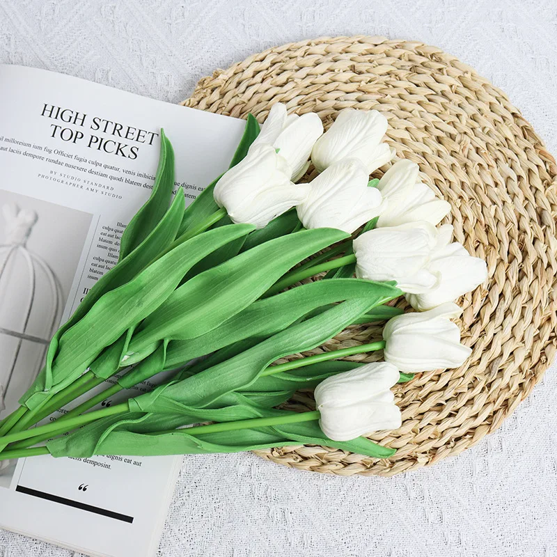 1/3/5/10PCS Artificial Tulip Bouquet Artificial Flowers Wedding Bouquet for Home Hotel Party Living Room Decoration Accessories