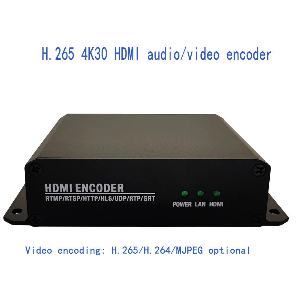 H265 H264 Single Channel Tv Signal Conversion Hd Mi Input Ip Output 4k30 Hd Ring Out Audio/Video Encoder   to Ip   Encoder