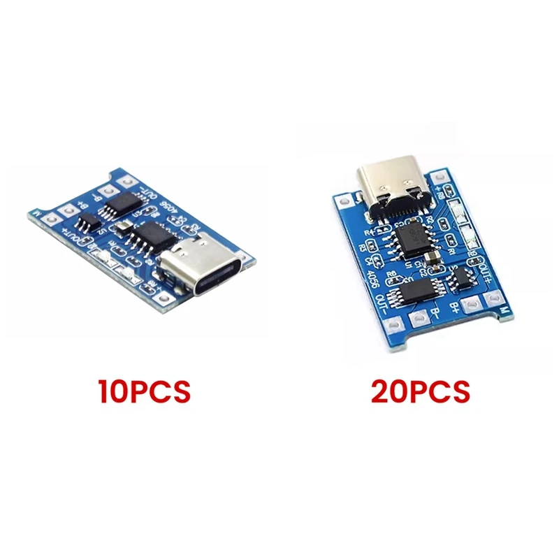 Type-C 18650 Lithium Battery Charger Module 5V 1A Charging Board With Dual Protection Functions For DIY Projects