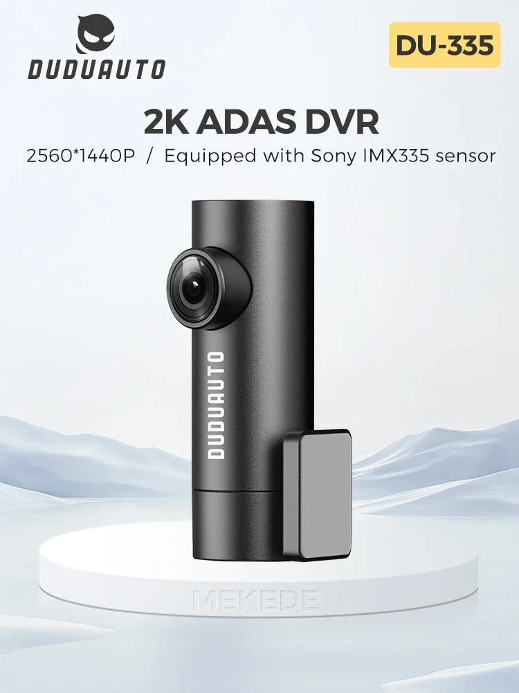 DUDUAUTO Auto-DVR Sony LMx335 Sensor 360 °   Rotierbares Schießzubehör Universelle 2K ADAS DVR Fahrassistenz-Dashcam 2560*1440P