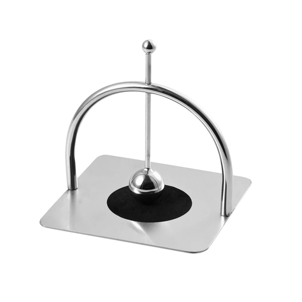 

Stainless Steel Flat Napkin Holder Household Simple Tissue Countertop Stand with Pressure Bar for Kitchen Bedroom