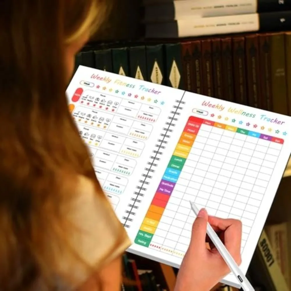 

A4 75 Soft Challenge Journal Goal Setting Progress Tracking 75 Day Soft Challenge Book Rainbow Pages Daily Planner 75 Tracker