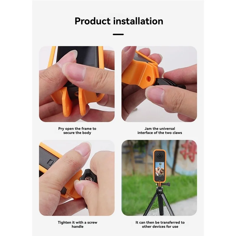 ABFM-For Insta360 X5 Camera Protective Case Anti-Scratch Anti-Fall Expansion Frame Vertical Shooting Bracket Accessories