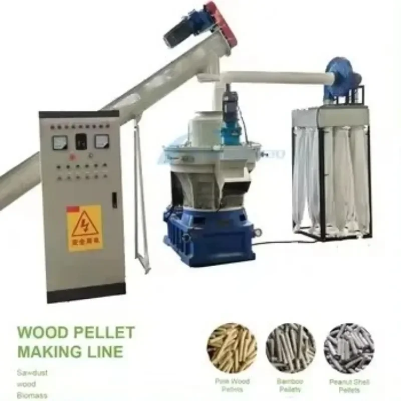 Straw Rice Husk Sawdust Bamboo Wood Pellet Mill Complete Line