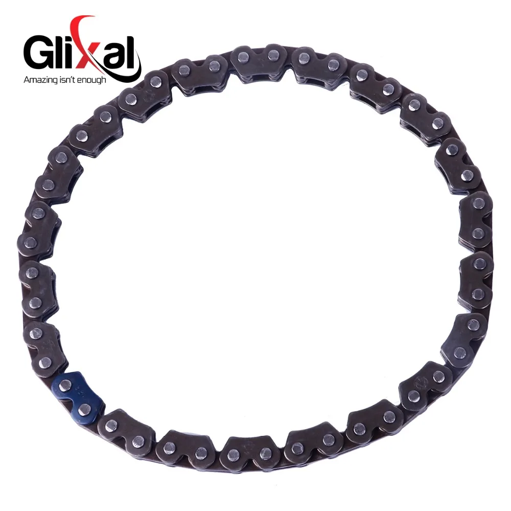 Glixal GY6 125cc 150cc 44-Links Oil Pump Chain for 152QMI 157QMJ Chinese Scooters Mopeds ATV Go Kart Quads Engine