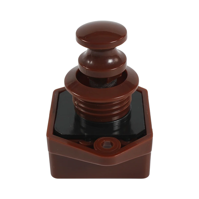 Kunci Kabinet Trailer Camping OEM Brown 20 Buah Paduan Seng Sistem Rem Anti-Kunci Papan 15mm Kunci Kabinet Aksesoris RV Dalam Ruangan