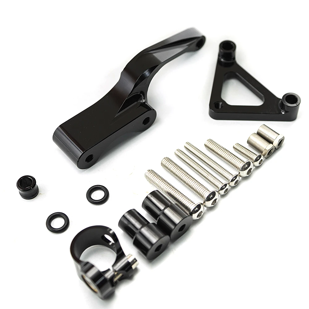 For Ducati Monster 696 CNC Aluminum Steering Stabilizer Bracket Mounting Kit Accessories