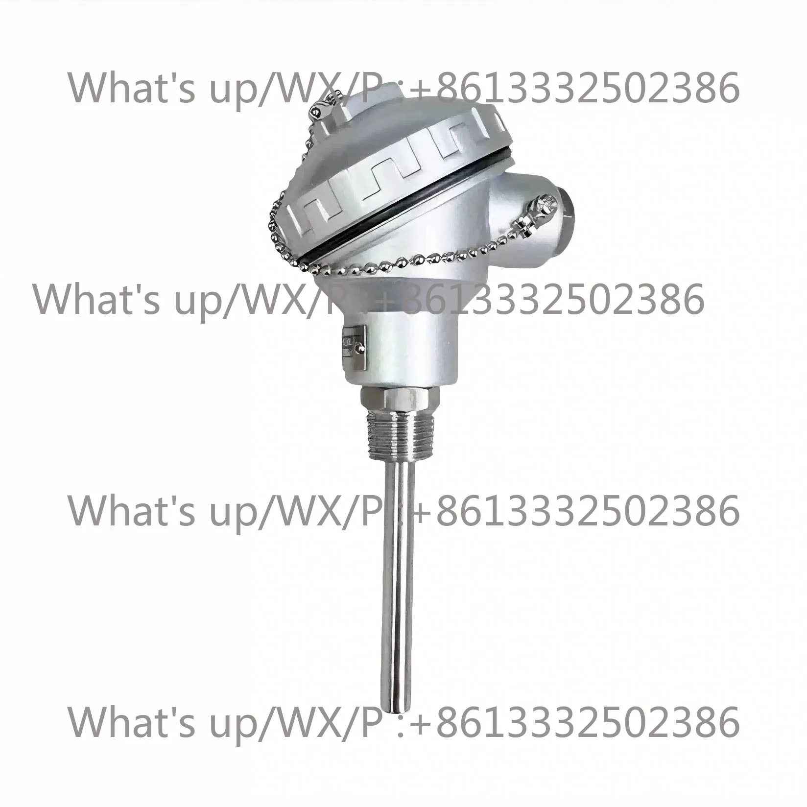 PT100 Temperat-ure Sensor Probe Integrated Tempera-ture Transmitter 4-20MA Platin-um Therm-al Resista-nce WZP-231 Thread