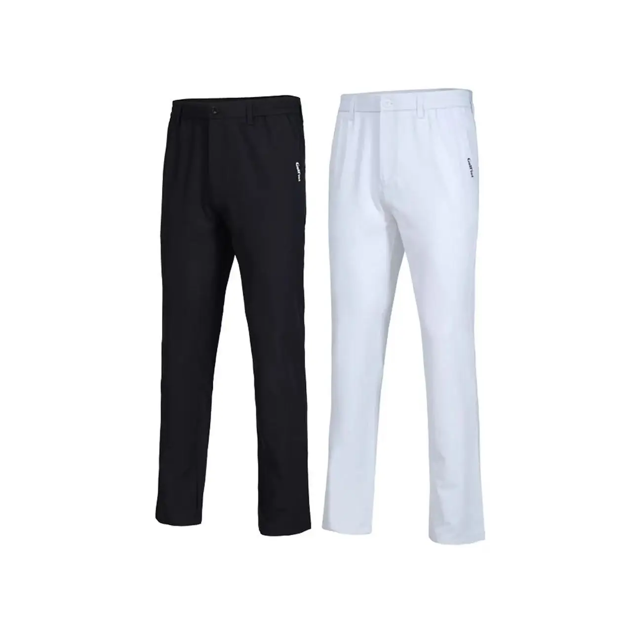 Men's Summer New Golf Pants Quick Dry Thin Elastic Waist Belt Ball Pants Clothing Golf Long Trousers Lightweight Men's Fashion