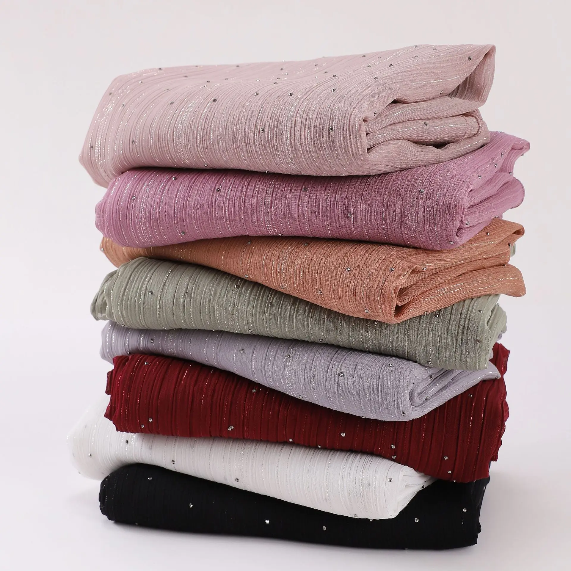 2025 เงาผ้าพันคอฮิญาบผู้หญิงมุสลิมเพชร Shawl Wrap Veil Turban Headscarf Bandanas Bufanda Foulard บาทครีมกันแดด Mujer
