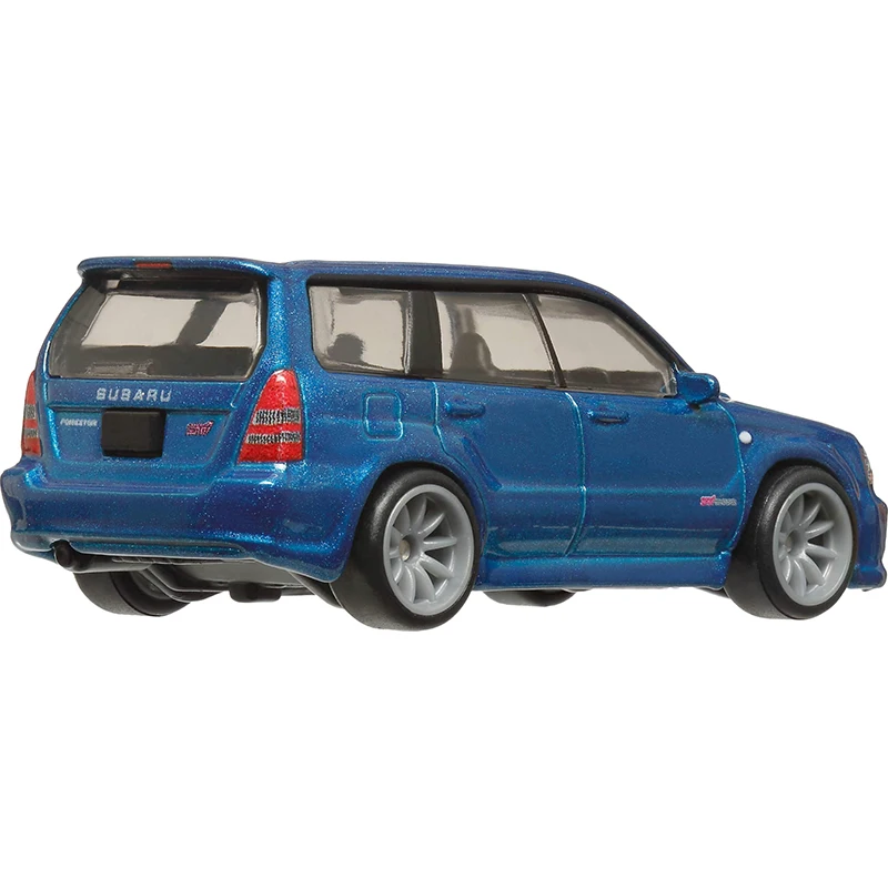 عجلات ساخنة قسط ثقافة السيارة الكلاسيكية الحديثة سوبارو فورستر STI مركبة مع إطارات الدراجين الحقيقية 1:64 لعبة سيارة نموذجية HRV74 #3