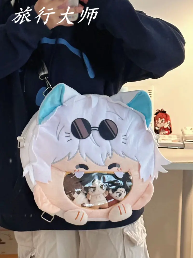 Anime Jujutsu Kaisen Itabag Gojo Satoru Kawaii Ita Bag for Women Backpacks Transparent Pocket Backpack Cosplay Cute Bag image 2