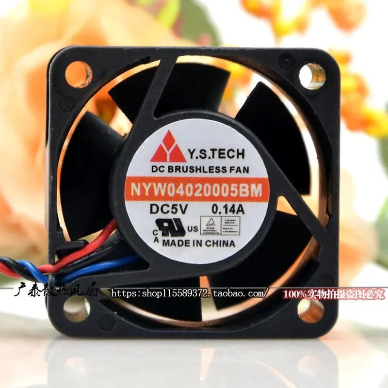 for Y.S.TECH Wonsan NYW04020005BM 4020 5V 0.14A Cooling Fan Original
