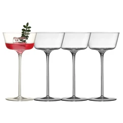 4PCS Goblet Cocktail Glasses Martini Glass Wine Glass Tasting Glass Set Of 4
