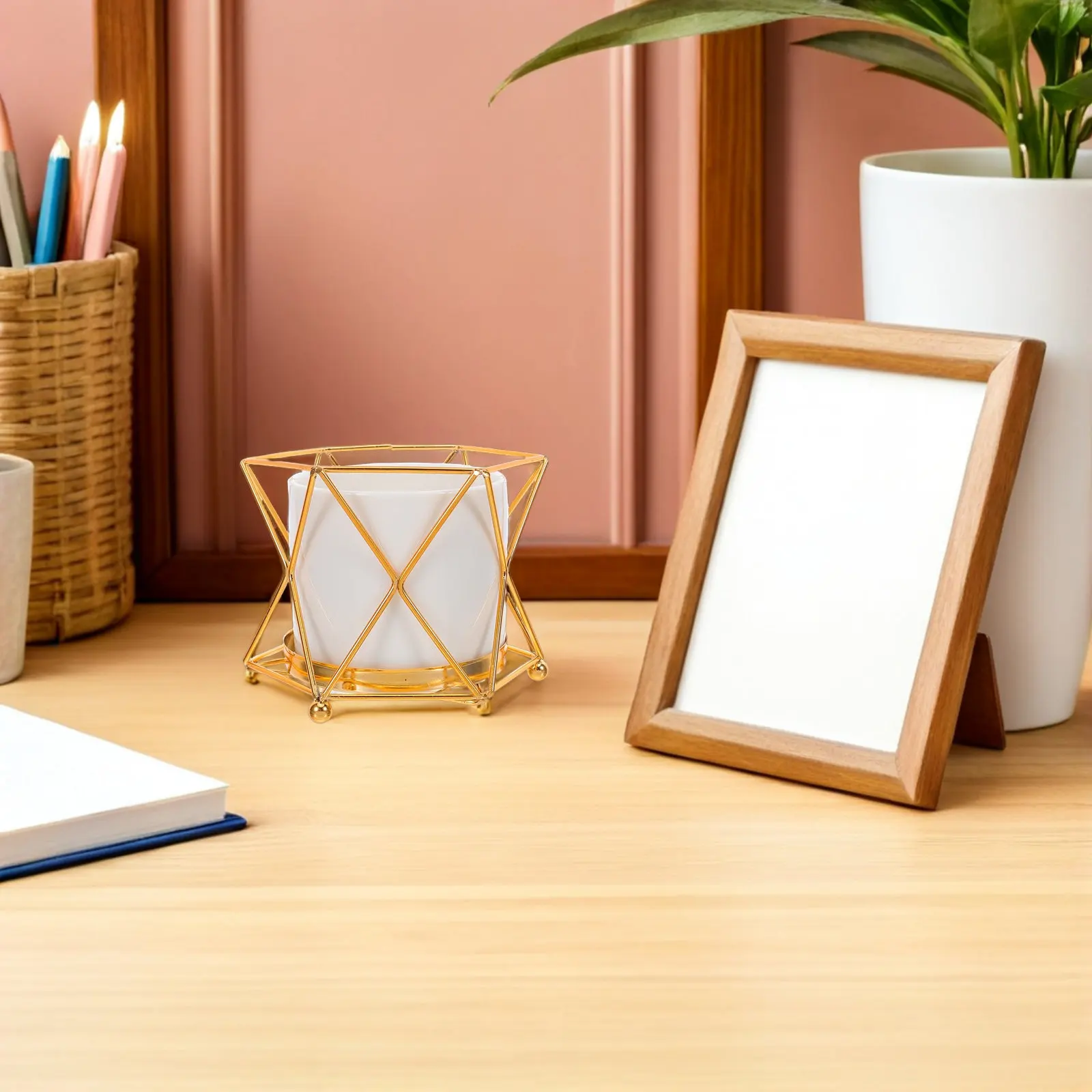 

Керамический органайзер для ручек и карандашей, железный каркас-ведро, подставка для кистей для макияжа, стакан для ручек для офиса, дома, спальни, кабинета