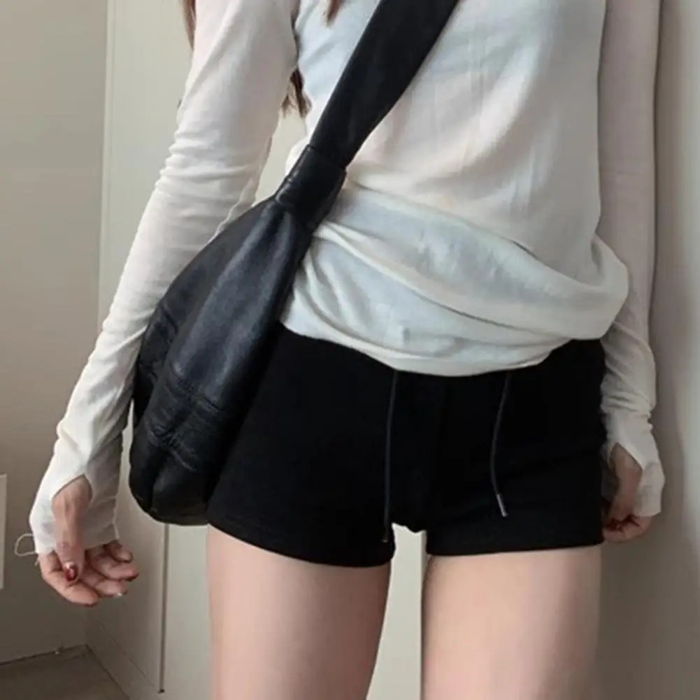 

Lightweight Summer Shorts Women Sport Shorts with Elastic Waistband Adjustable Drawstring Gym Shorts Low-rise Summer Outdoor