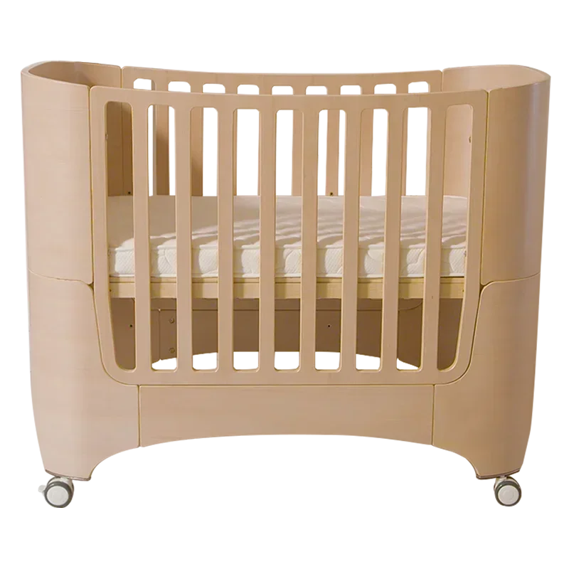 Multi Purpose Wooden Cot Bed Baby Crib Baby Cradle Mattress With Wheel Grow With Kids