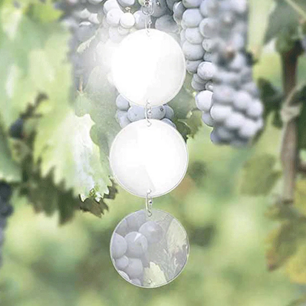 

8 Pcs Reflective Sheet Discs for Birds Device Scare The Deterrent Acrylic Repellent Reflectors
