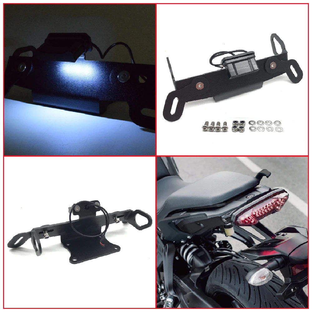 

Fits for Yamaha MT 10 MT10 SP ABS MT-10 FZ10 2016-2021 Motorcycle License Plate Holder Tail Tidy Eliminator Fender Refit Bracket