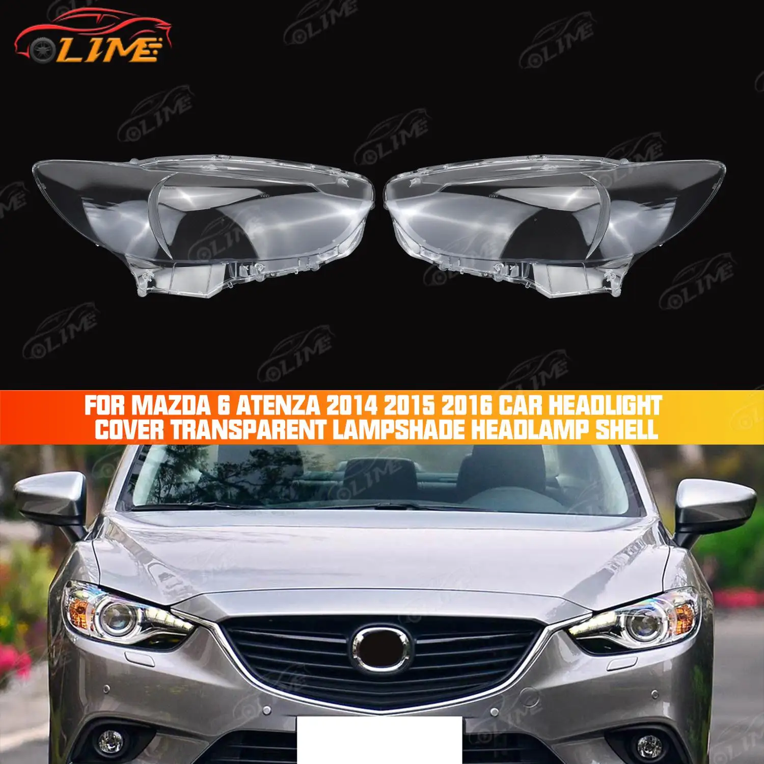 

Автомобильная фара, корпус фары, линза, абажур, подходит для Mazda 6 Atenza 2014 2015 2016