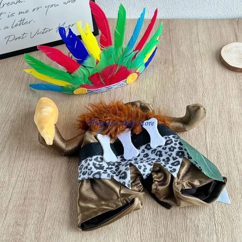 مجموعة أزياء COSPLAY الهندية الكلب D0AD