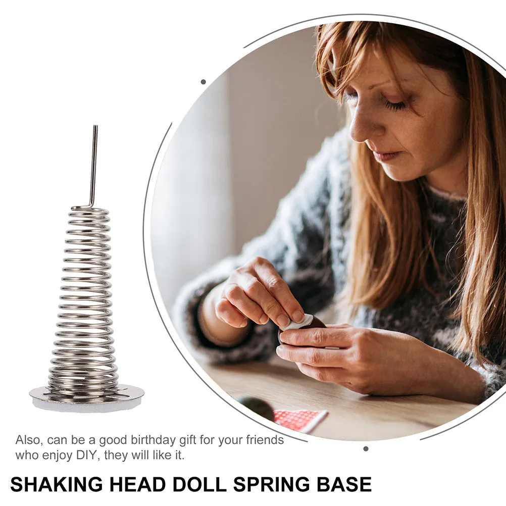 12Pcs Adhesive Spring Base Fortune Cat Accessories Decorative Shaking Head Swing Replacement for Car Motorcycle Bike