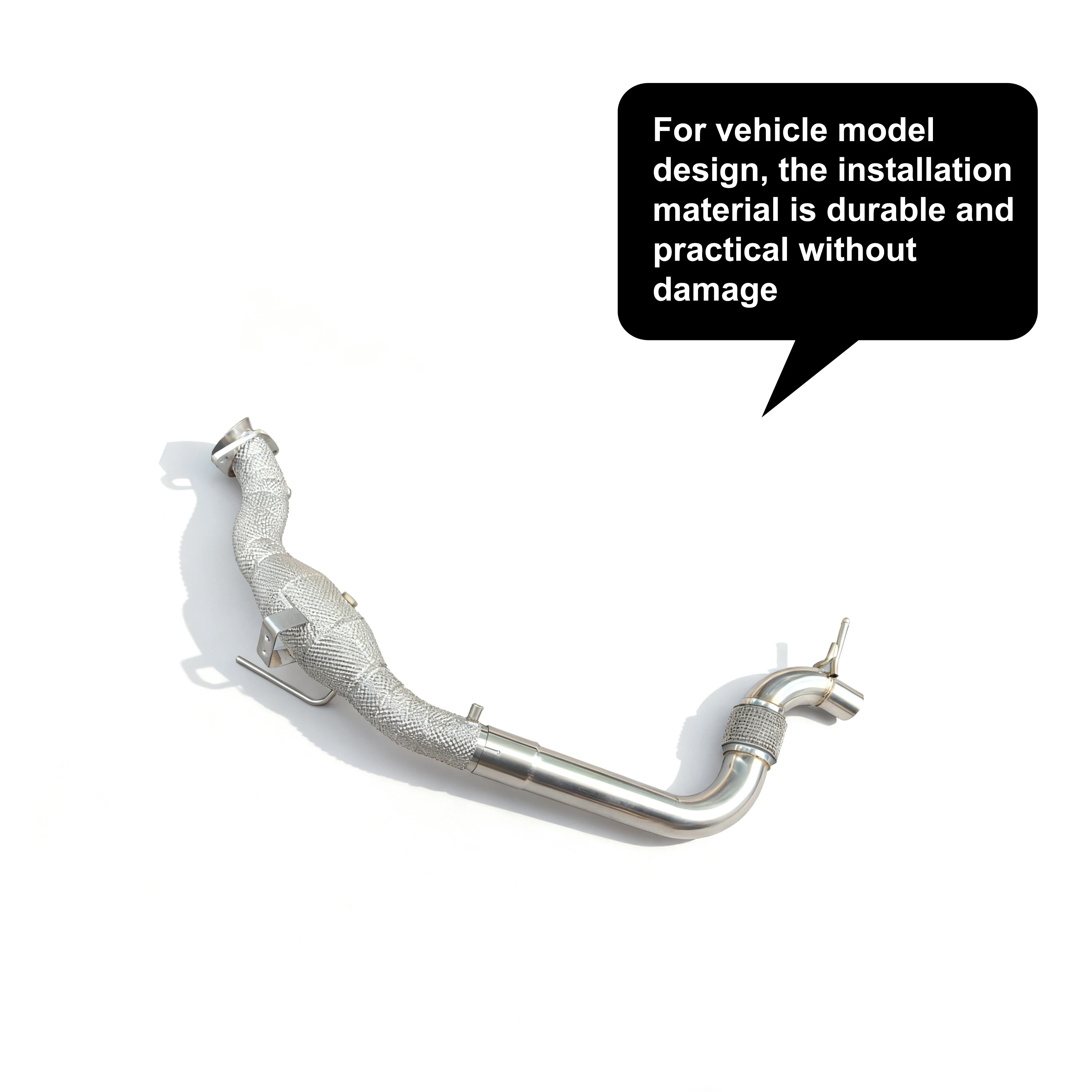 ACE Hochleistungs-Downpipe für Ford Mustang 2.3T 2013-2018, Downpipe-Krümmer aus Edelstahl, Hochleistungs-Auspuffrohr – Detail 7