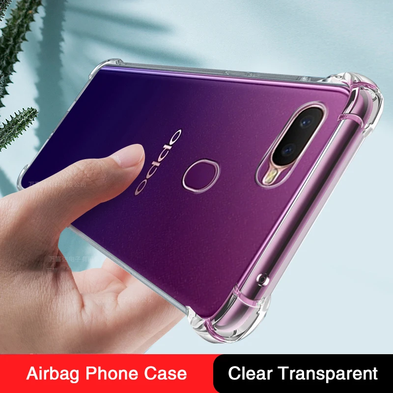 

Funda Soft Silicone Luxury Mobile Phone Case for OPPO A12 A12E Airbag Transparent High Qualtiy Original Bumper Cover Accessories