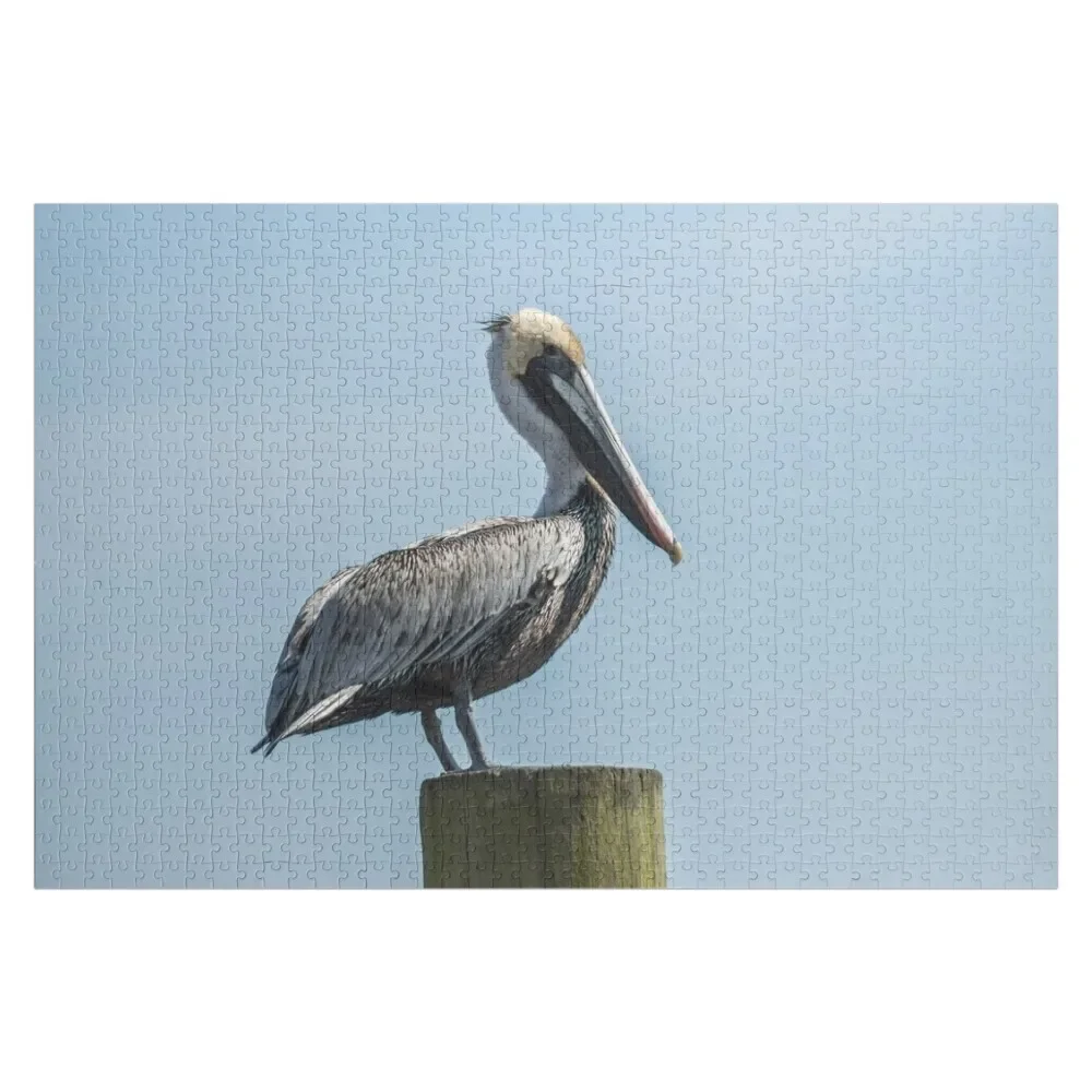 Grand Pelican Jigsaw Puzzle Children Name Wooden Toy Custom Gift Puzzle