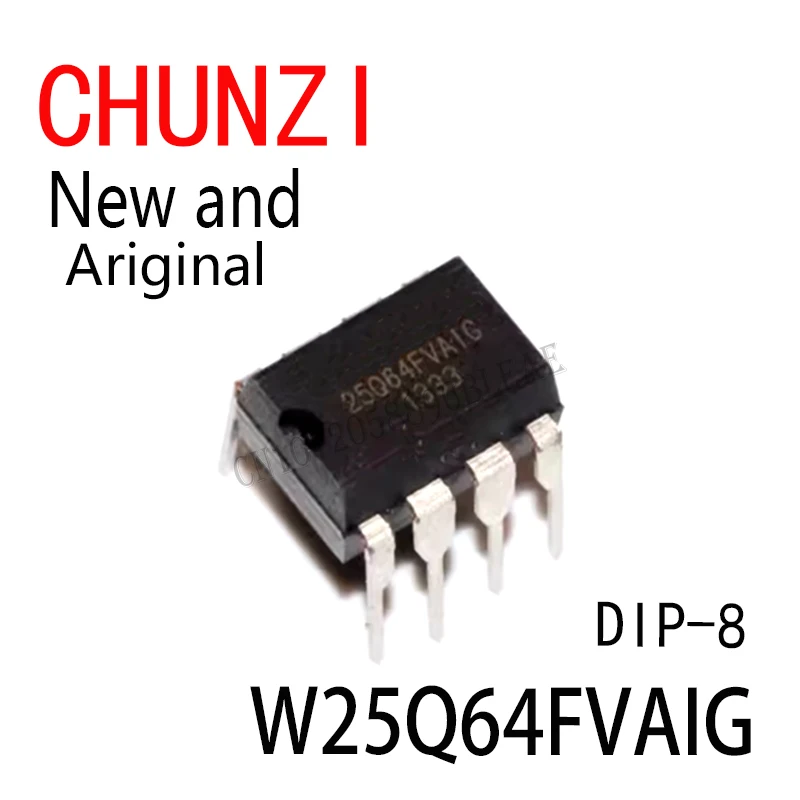 5PCS New and Original IC 25Q64 W25Q64 25Q64FVAIG DIP-8 W25Q64FVAIG