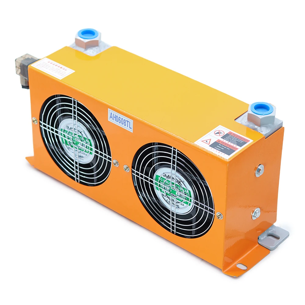 AH0608TL-CA Hydraulic Air Cooler Air Cooled Oil Radiator AF Series Plate-Fin Hydraulic Aluminum Oil Coolers 60L/MIN