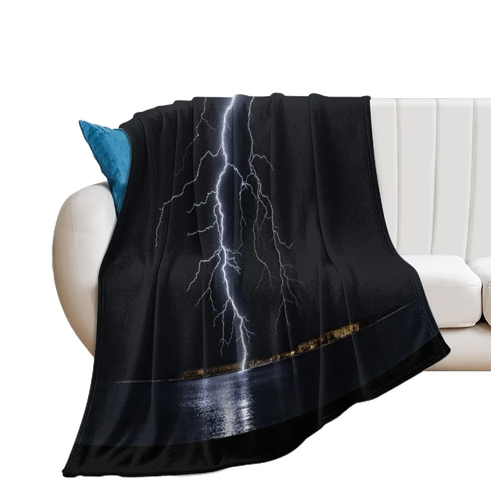 

Lightning Bolt Struck Throw Blanket Bed covers bed plaid Stuffeds Blankets