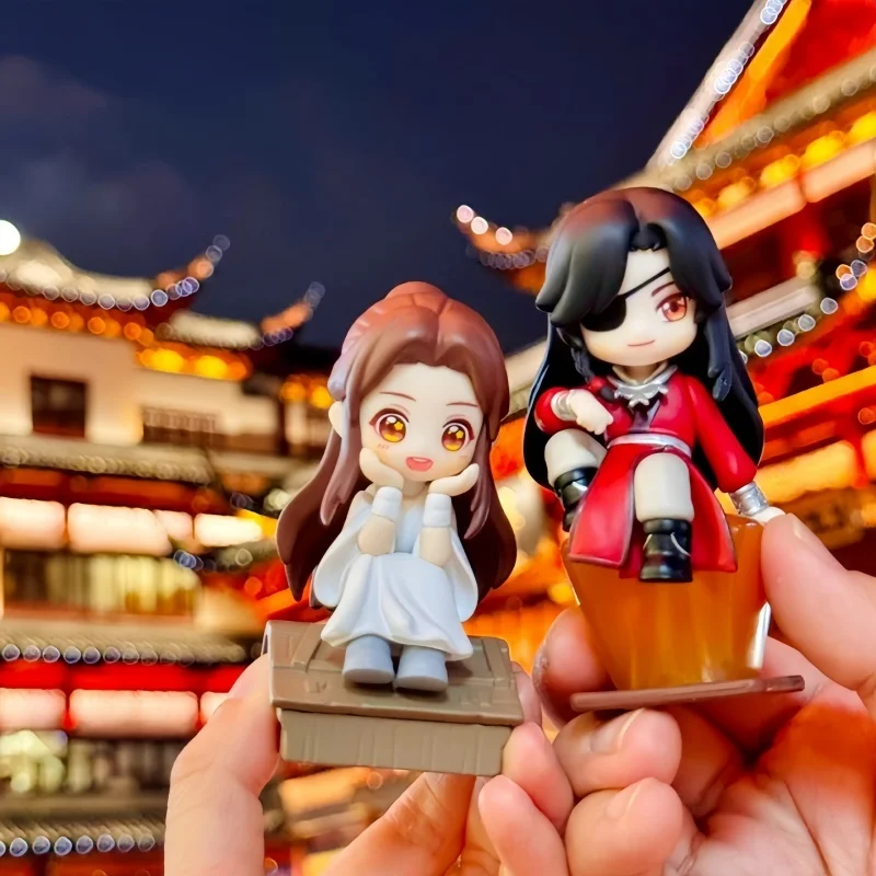 Hot Sale Tian Guan Ci Fu Figures Anime Blind Box Meet You Series Xielian Huacheng Model Doll Figure Mysterious Box Children Gift