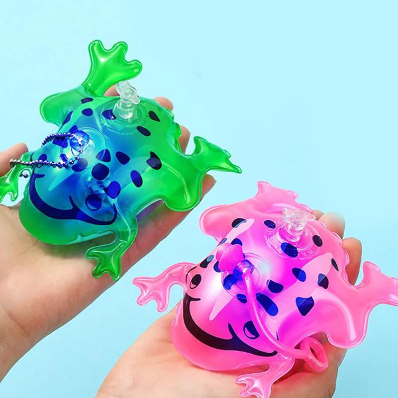 1pc 11/20cm aufblasbare Frosch leuchtende Luftballons Schwimmbad Party Wasserspiel Luftballons Strand Sport Dusche Frosch Spaß Spielzeug für Kinder