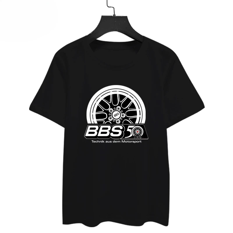 

2025 New BBS CHR Wheels T-Shirt Men Women Car Refit Enthusiast Cotton Short Sleeve Locomotive Streetwear Graphic Tee