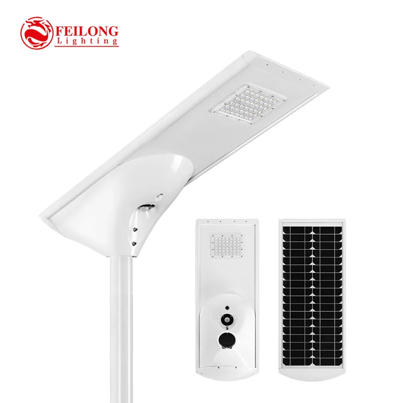 

IP65 Waterproof Outdoor Integrated All-in-One 10W 30W 50W Solar Street Lamp with LED for Yard Lighting Powered Battery-for Road