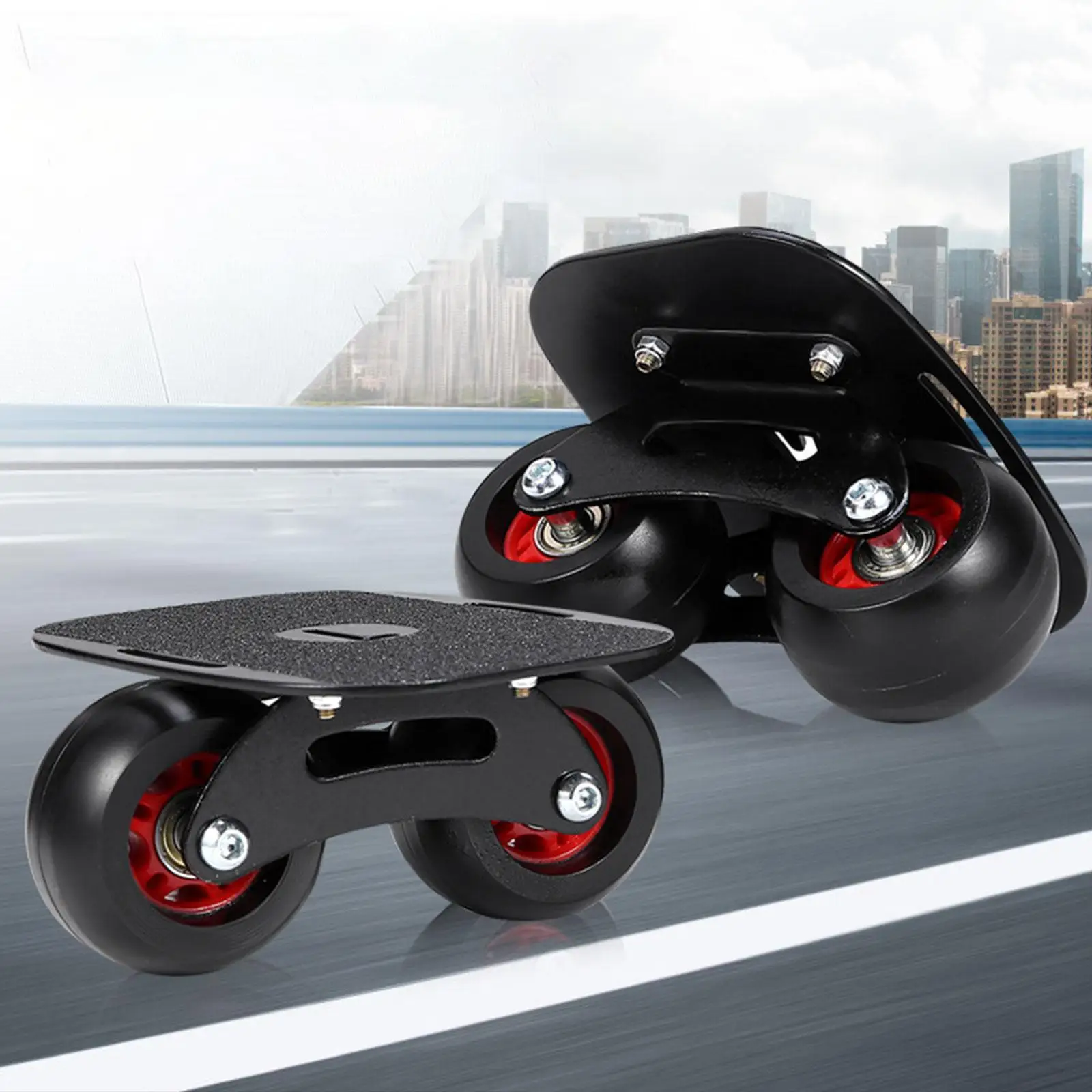 

1 Pair Split Skateboards Roller Road Skates Professional Gift Portable with Wheels Non Slip for Sports Sliding Beginner Women