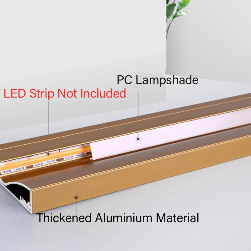 LED Luminous Skirting Line Aluminum Profile 1M Surface Mounted Corner Footing Linear Light Skirting Baseboard Bar Strip Lamp