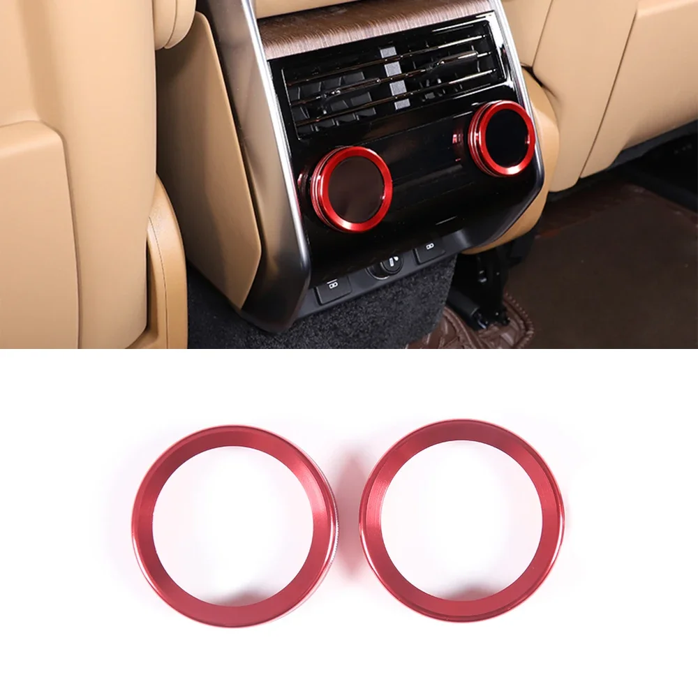 

Car Rear Air Conditioning knobs Ring Cover Trim Car For Range Rover sports 2023 L460 Central Control Air Conditioner Knob Ring