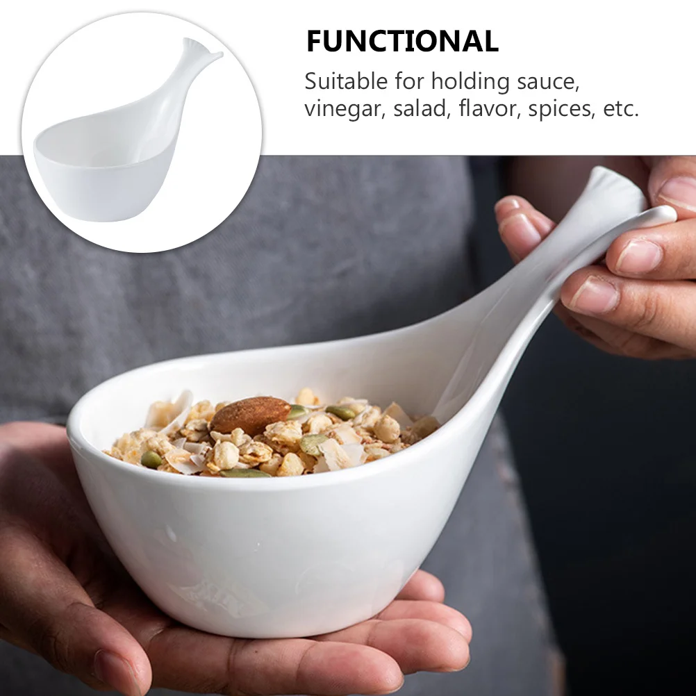 

Stylish Whale Tail Shaped Ceramic Dish Sauce Plate for Condiments Sushi Soy Sauce Dipping Bowl Fruit Snack Appetizer Serving