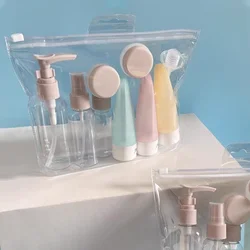 11 Travel Toiletries Bottle Leak Proof and TSA Certified Liquid Toiletries Tube Set for Travel Refillable Cosmetic Container Set