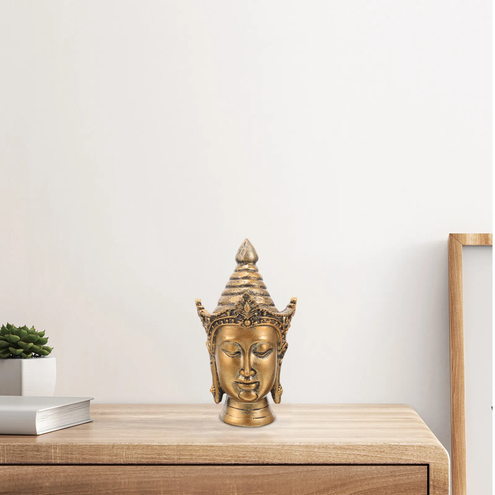 Buddha Head Small Zen Zen Decoration Decoration For Desk Shelf Office Buddha Decorations For Home Home Table Decor Crafts