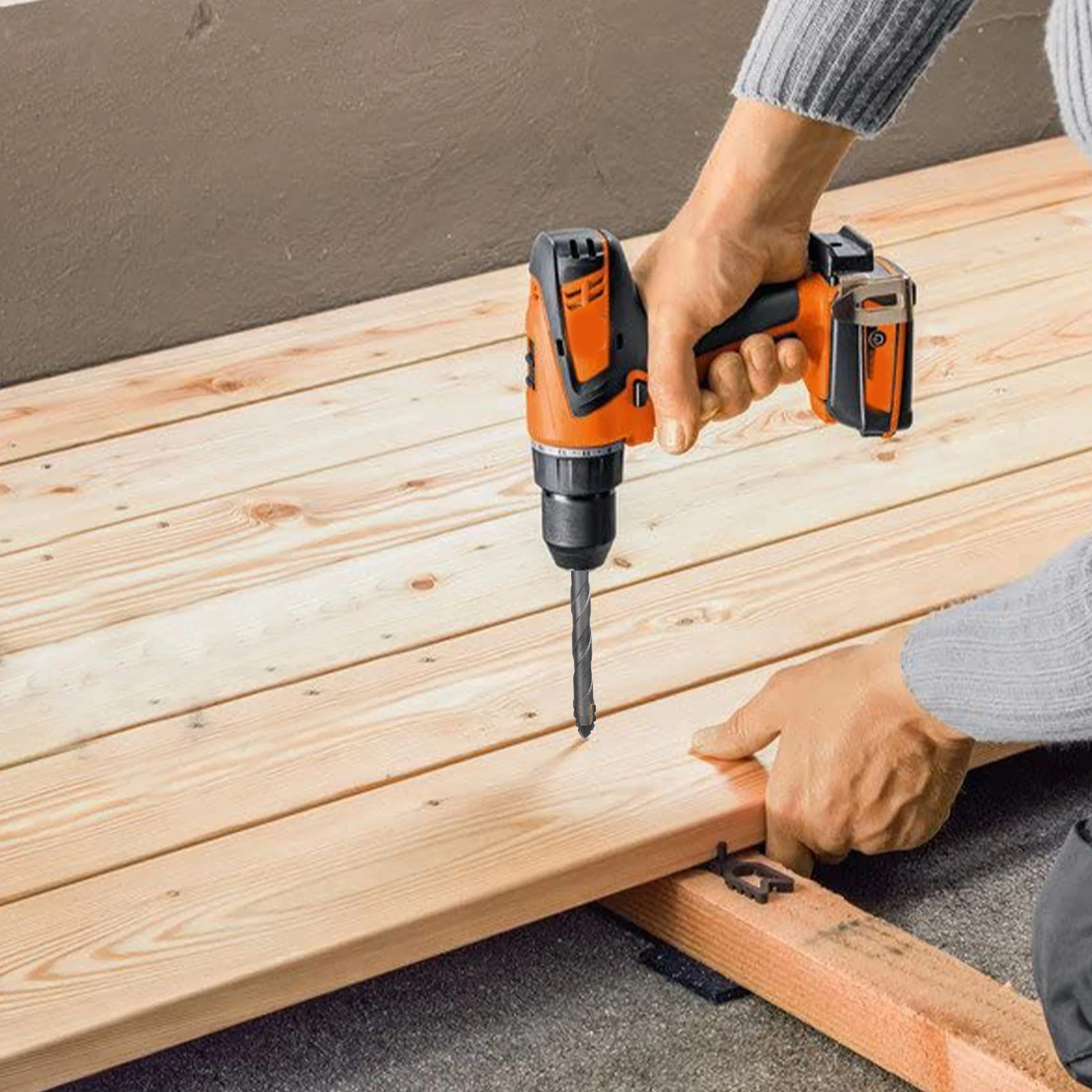 

Carbide Drill Bit Set 4 Flute Drill Bit DIY Projects Convenient Quick Change Between Bits For Diverse Drilling Tasks