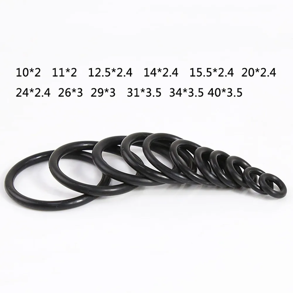 

100pcs For M14 16 18 20 22 27 30 33 36 39 42 48*1.5 Hydraulic O-ring Rubber Ring Tight Elastic Oil-resistant Ding Qing Gasket