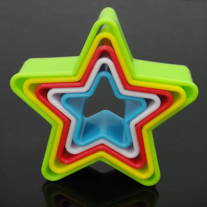 Многоцелевая форма для выпечки печенья, помадки и тортов — 5-точечная форма звезды для Рождества, Хэллоуина и повседневного использования