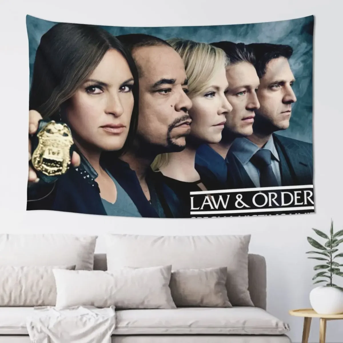 Law & Order SVU Team Tapestry Wall Decoration Items Decorations For Room Tapestry